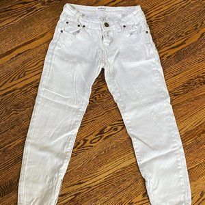 One Teaspoon White distressed jeans